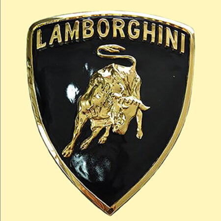 Solid Cast Bronze Art : Lamborghini Wall Plaque