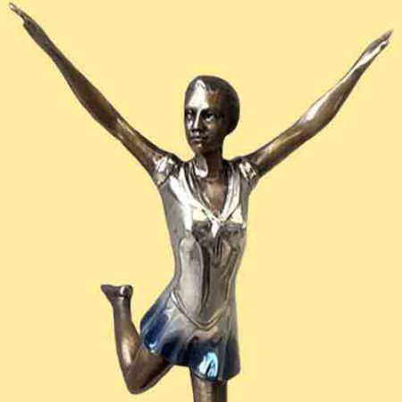 Bronze Figure Anna Ballerina on a Marble Base : Escar UK Bronze