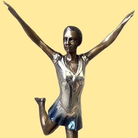 Bronze Figure Anna Ballerina on a Marble Base : Escar UK Bronze