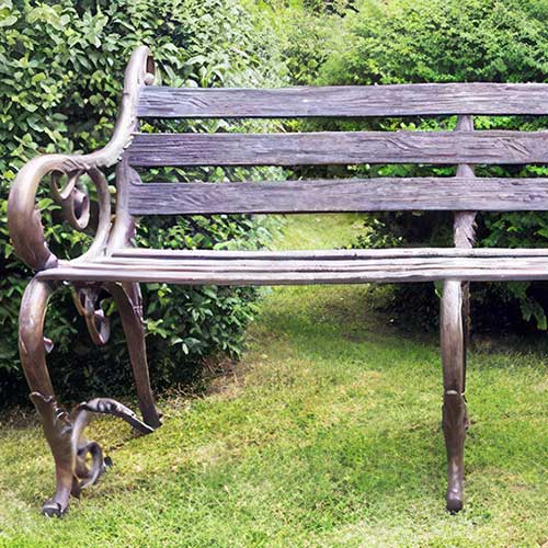 Bronze Bench : Victorian : Long Version : Escar UK Bronze