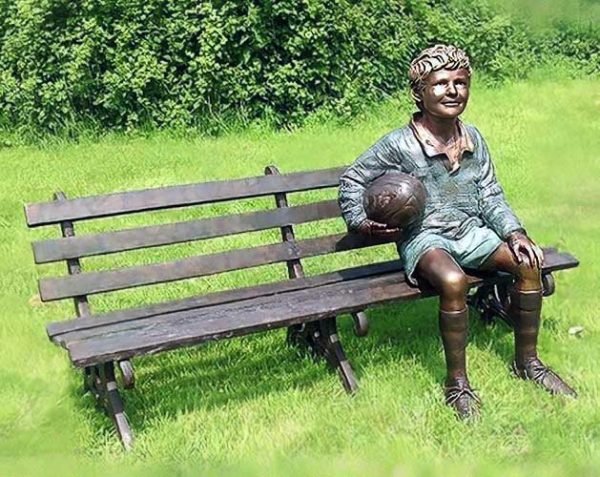 Bronze Rustic Park Bench : Long Version-1 : Escar UK Bronze