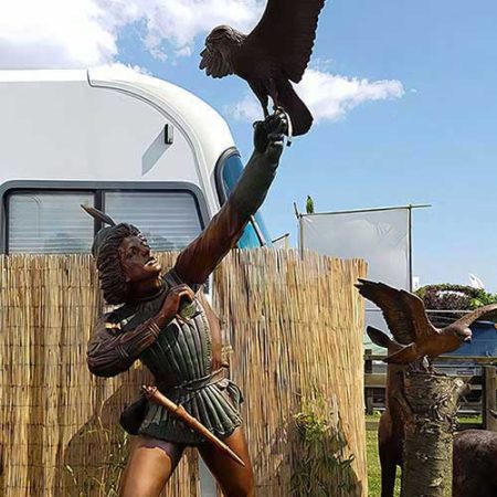 Bronze Commissioned Statue The Falconer : Escar UK Bronze