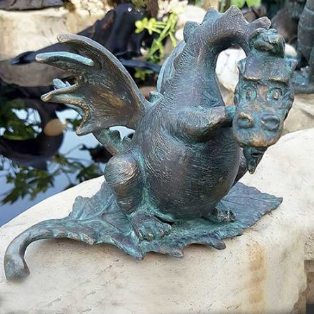 Bronze Drusilla Dragon on a Leaf : Escar UK Bronze