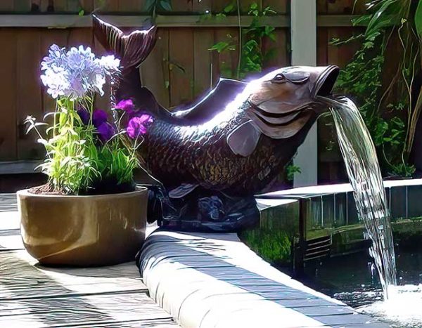 Bronze Koi Carp Fish : Filter Head-1 : Escar UK Bronze