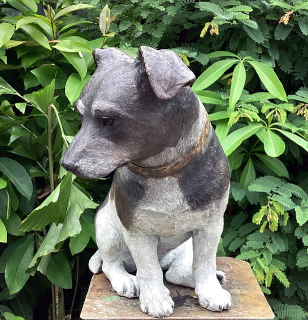 Hollow Cast Bronze Dog : Jack Russell Terrier : Gnasher : Commission-4