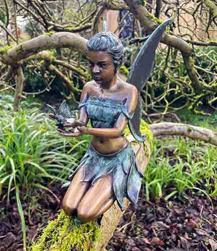 Bronze Fairy : Naia the Wood Fairy-2 : Escar UK Bronze