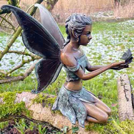 Bronze Fairy : Naia the Wood Fairy : Escar UK Bronze