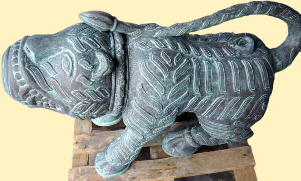 Hollow Cast Bronze Replica Ancient Chinese Lion Cannon-2