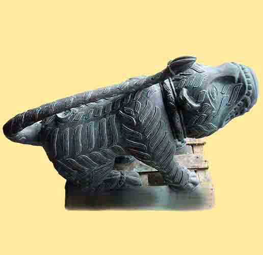 Bronze Medieval Indian Lion Cannon-1 : Escar UK Bronze