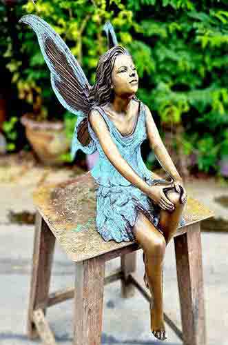 Bronze Fairy Fleur : Blue : Large-1 : Escar UK Bronze