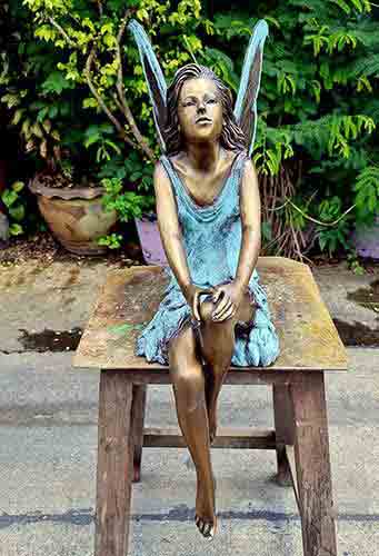Bronze Fairy Fleur : Blue : Large-2 : Escar UK Bronze