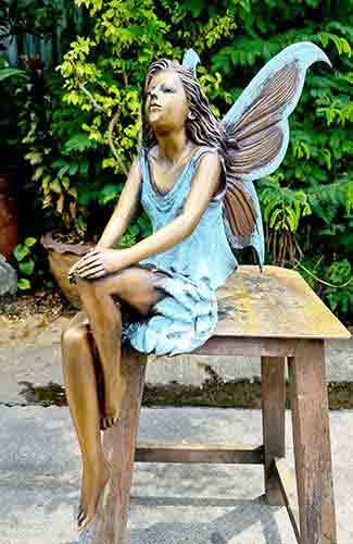 Bronze Fairy Fleur : Blue : Large-3 : Escar UK Bronze