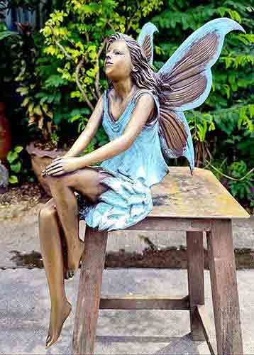 Bronze Fairy Fleur : Blue : Large-4 : Escar UK Bronze