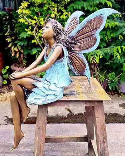 Bronze Fairy Fleur : Blue : Large-5 : Escar UK Bronze