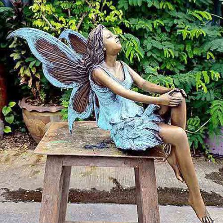 Bronze Fairy Fleur : Blue : Large : Escar UK Bronze