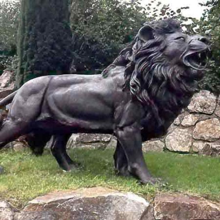 Bronze Prowling Lion Simba : Escar UK Bronze