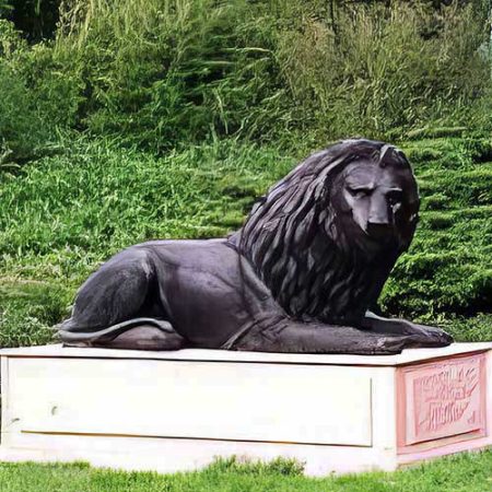 Bronze African Lions on Marble Plinths : Escar UK Bronze