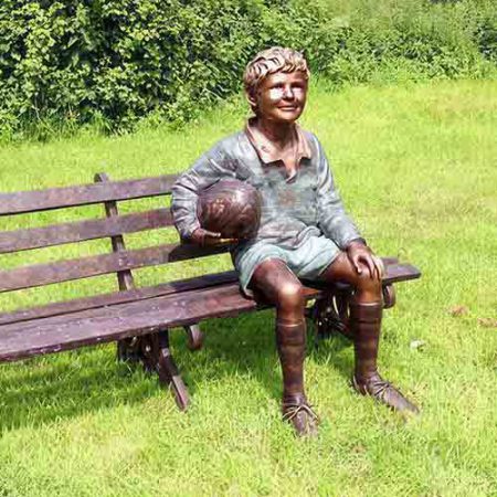 Bronze Figure : Finlay : Boy on a Bench : Escar UK Bronze