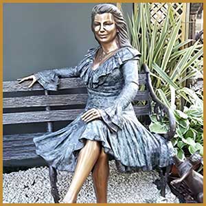 Bronze Commission Statue- Lady Anne on a Bench