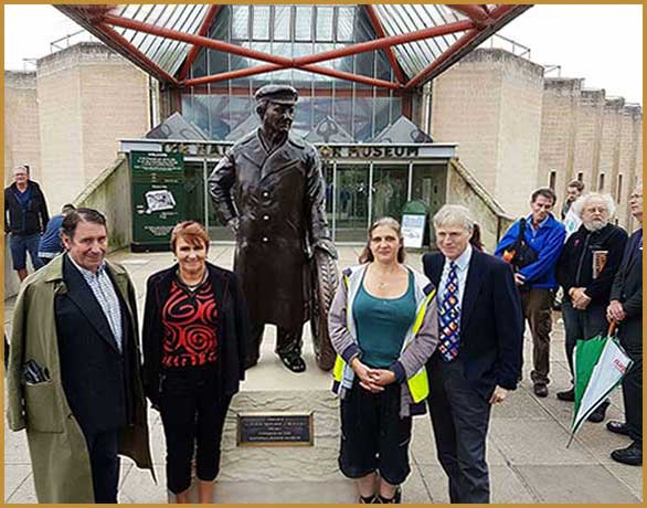 Bronze Commissioned Statue Lord Montagu of Beaulieu - The-Unveiling