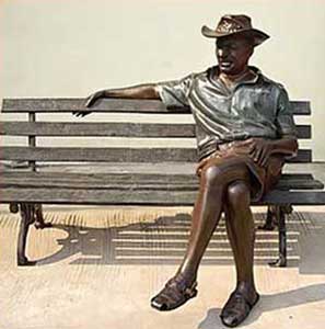 Bronze Commissioned Statue : Mr Koens : Finished Statue