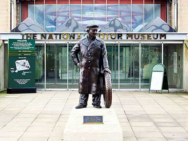 Bronze Commissioned Statue : Lord Montagu of Beaulieu : The National Motor Museam