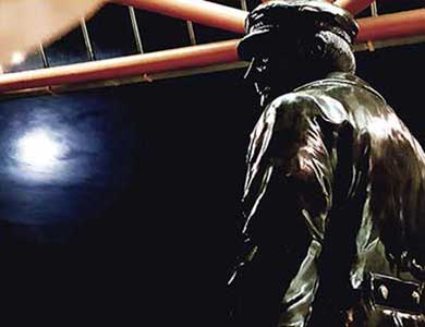 Bronze Commissioned Statue : Lord Montagu of Beaulieu by Night