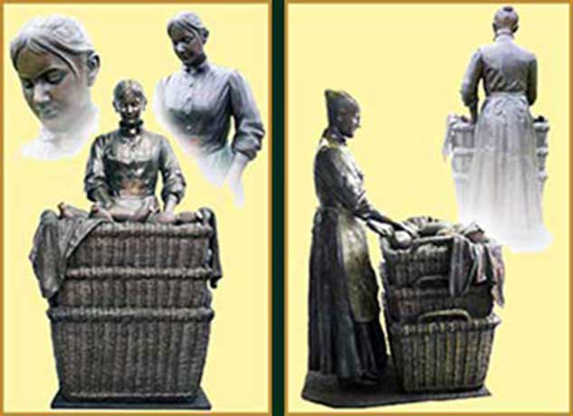 Bronze Commissioned Statue : The Mosley Mill Girl