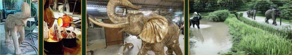 Bronze Casting : Raw Bronze Bele 1 : Raw Bronze Tawan : Elephant Sanctuary : Collage