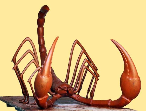 Bronze Scorpion : Modern Art Sculpture-3 : Escar UK Bronze