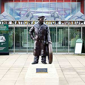 Bronze Commissioned Statue : Lord Montagu of Beaulieu : The National Motor Museum : Escar UK Bronze