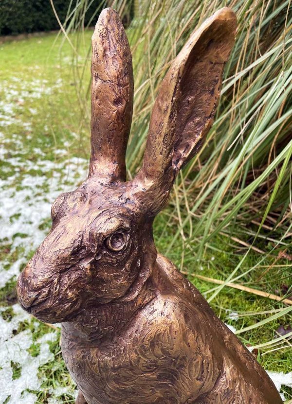 Bronze Hare : Harley the Seated Hare - Image 2
