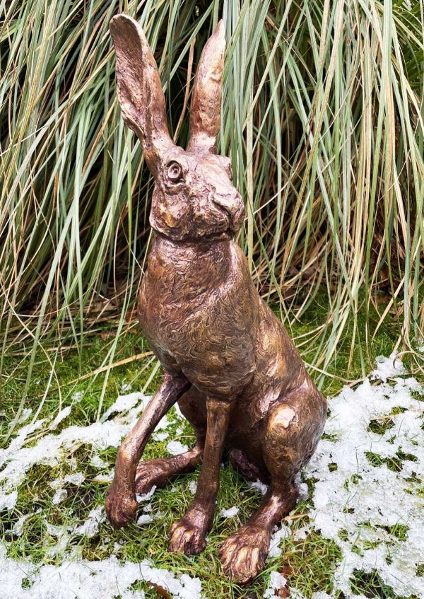 Bronze Hare : Harley the Seated Hare - Image 4