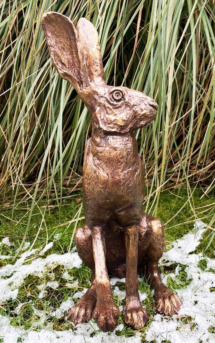 Bronze Seated Hare Harley-4 : Escar UK Bronze