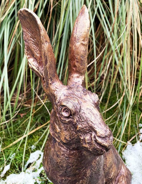 Bronze Hare : Harley the Seated Hare - Image 5
