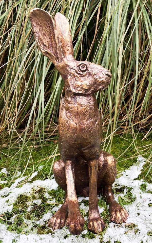 Bronze Hare : Harley the Seated Hare - Image 6