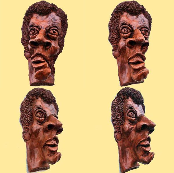 Bronze Art : Escar Art Mask : Brown - Image 8