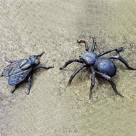 Bronze Insects : Itsy Bitsy Spider & Buzz the Fly : Escar UK Bronze