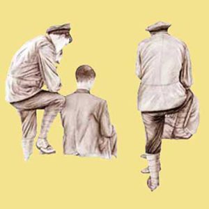 Jack Judge : The Concept Drawing : Rear View : Escar UK Bronze