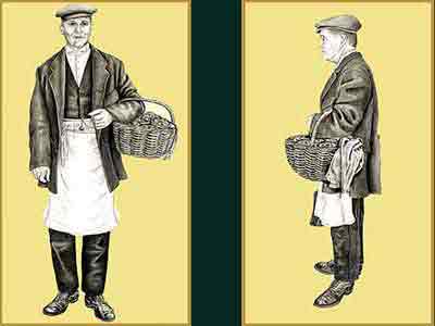 Bronze-Commissioned Statue : John the Pie Man : The Concept Drawings : Escar UK Bronze