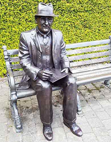 Bronze-Commissioned Statue : L S Lowry : Sitting Sketching : Escar UK Bronze